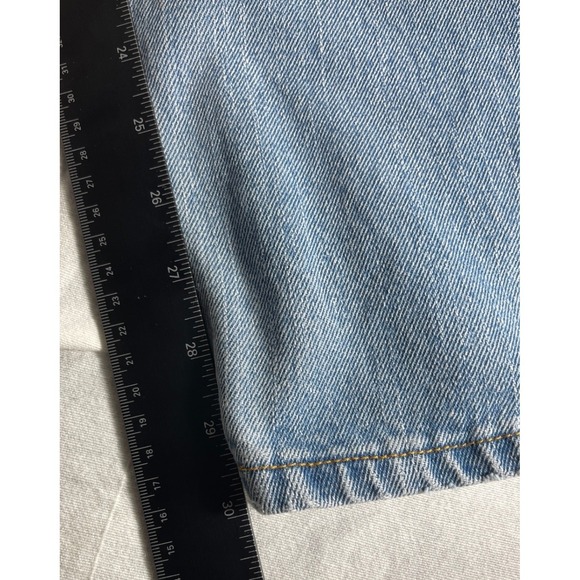 Levis 505 Regular Fit Mens Jeans Vintage W38 L30 Light Wash Blue Denim Pants - Picture 10 of 11